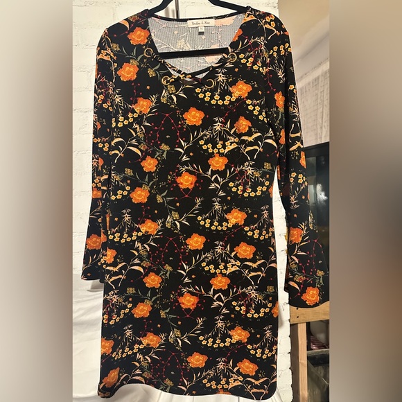 Harlow & Rose Floral Dress Multicolor Size M - Picture 8 of 10